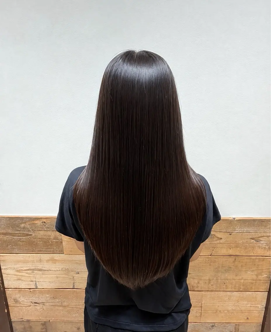 ロング 髪質改善 レイヤーカット トリートメント カット トリートメント 林 彩香のヘアスタイル