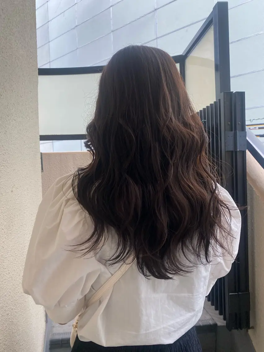 ロング カラー ブリーチカラーと、髪 質改善。HARUKAのヘアスタイル