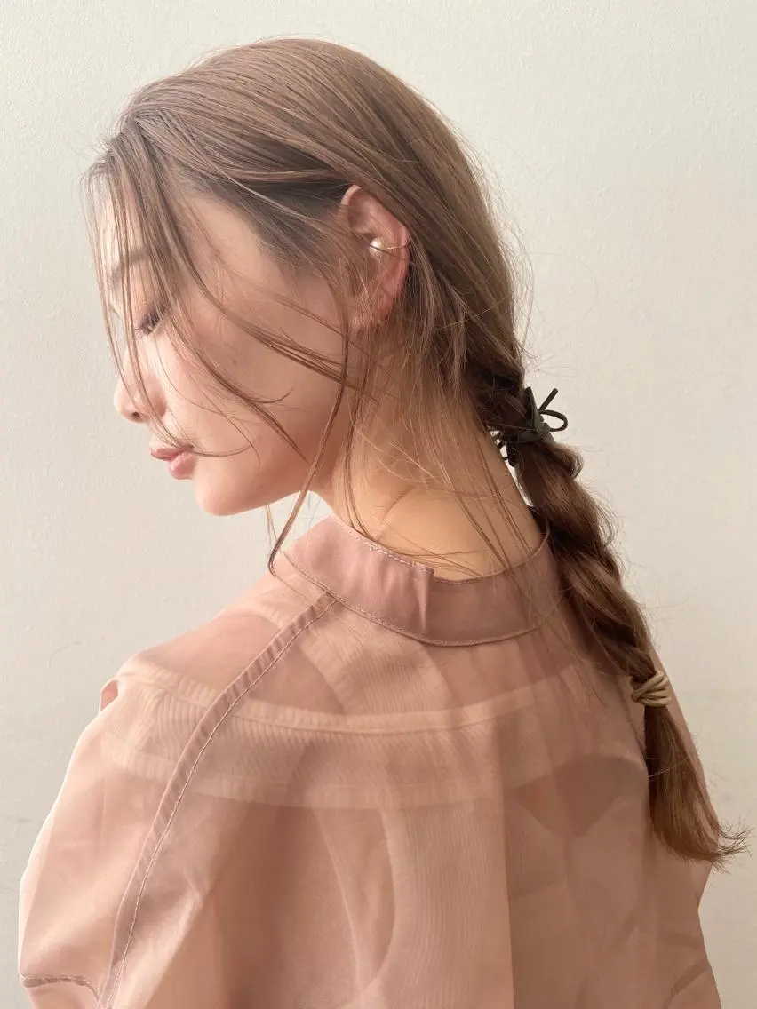 可愛いアレンジお任せください🌸カット&ヘアセット⭐️の写真