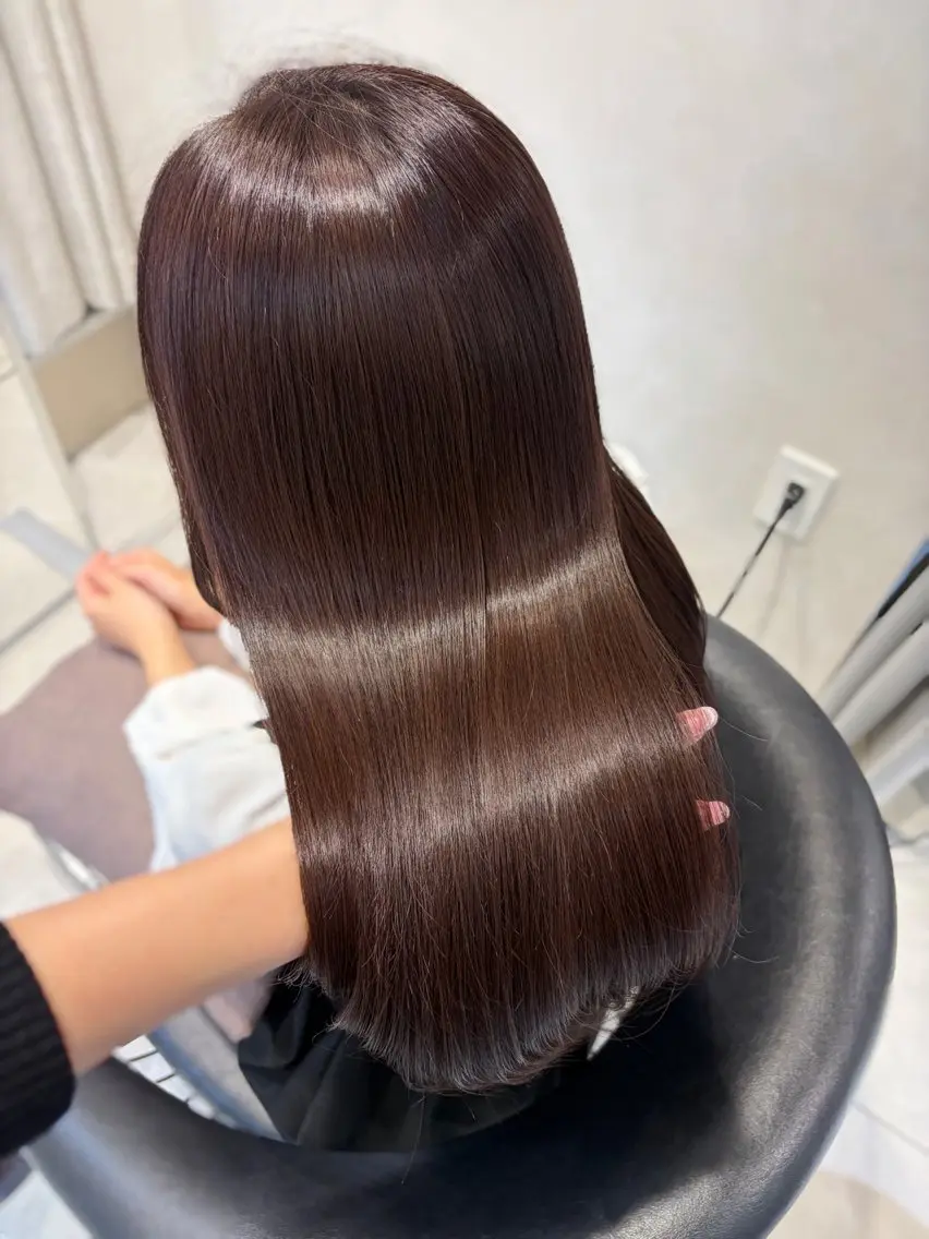 セミロング カラー ブラウンカラー ココアブラウン ラベンダーカラー ピンクカラー ピンクラベンダー ヘアカラー トリートメント 韓国レイヤー×モテ髪 /MITSUKI🤍のヘアスタイル