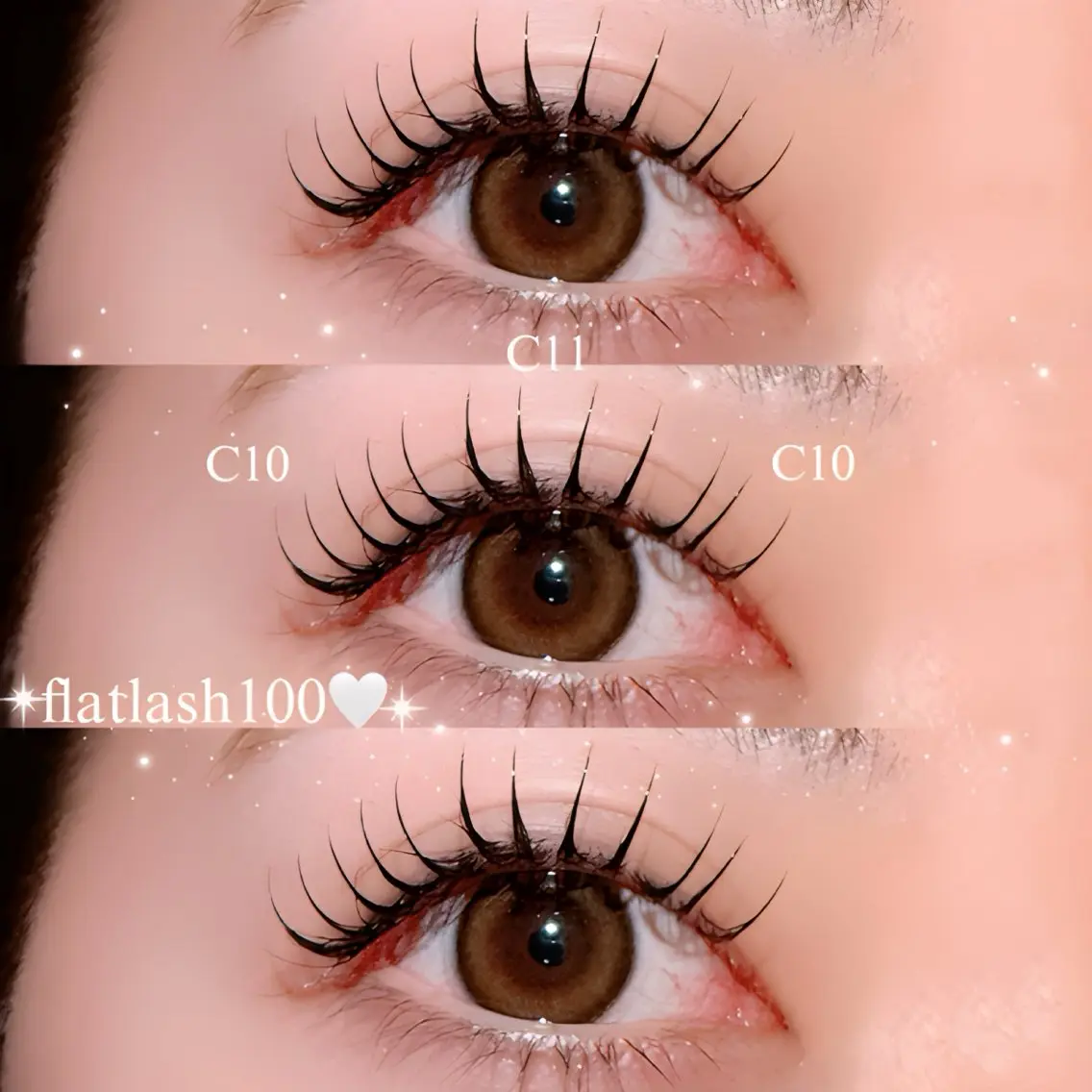 🍀flatlash100本🍀オフ込み/他店オフ500円/コーティング込みの写真