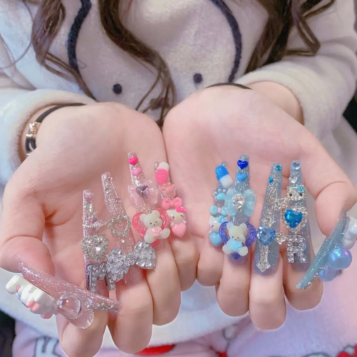 ネイル アートネイル ボルドー フレンチネイル ジェルネイル 氷ネイル・うるうるネイル ハンドネイル Yuki Nailsalonのネイルデザイン