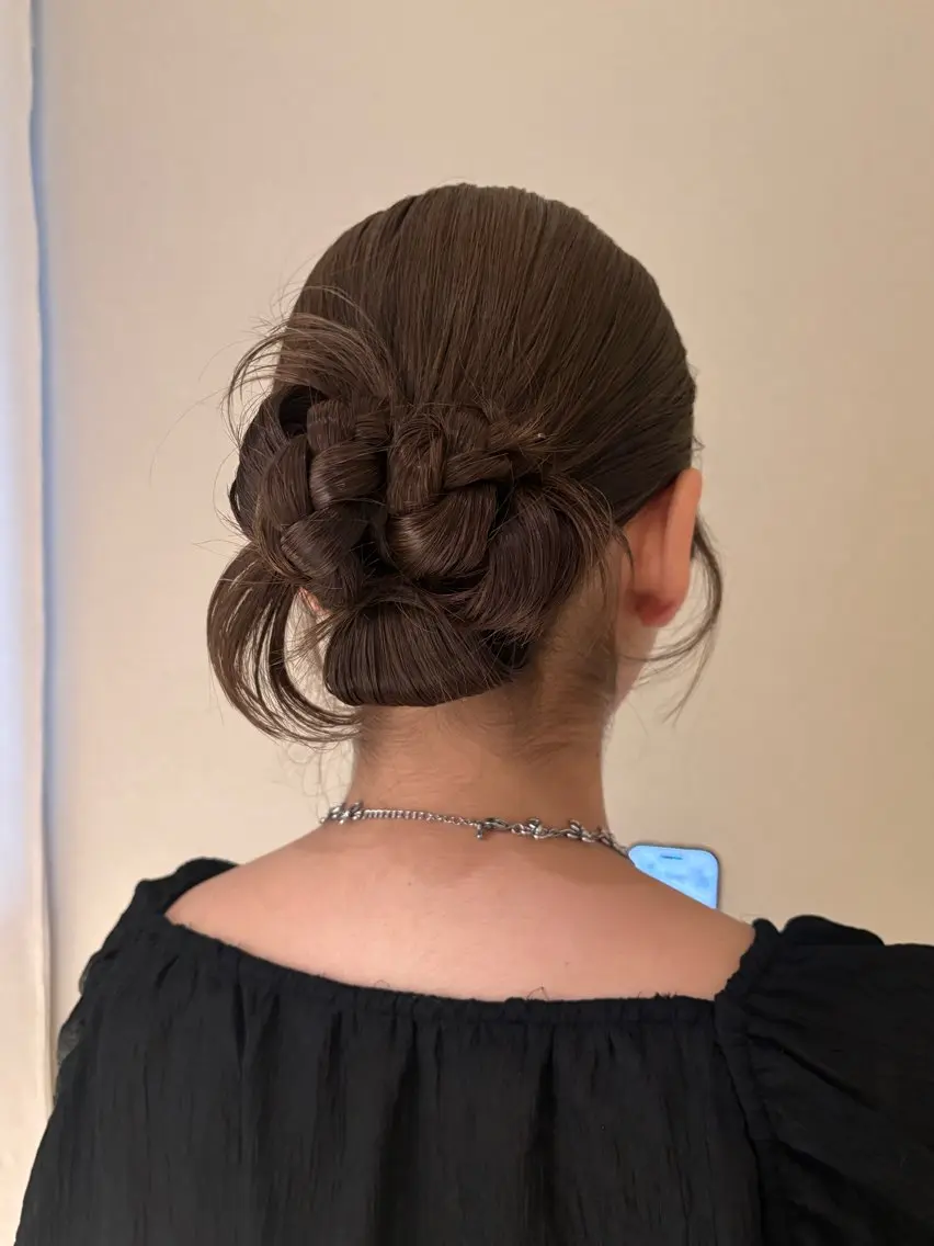 ヘアアレンジ 結婚式・ブライダル ヘアセット レイヤー/ヘアセット 艶カラー/めいのヘアスタイル