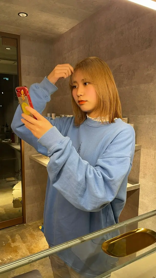 カラー 鎌田 梨瑚のヘアスタイル