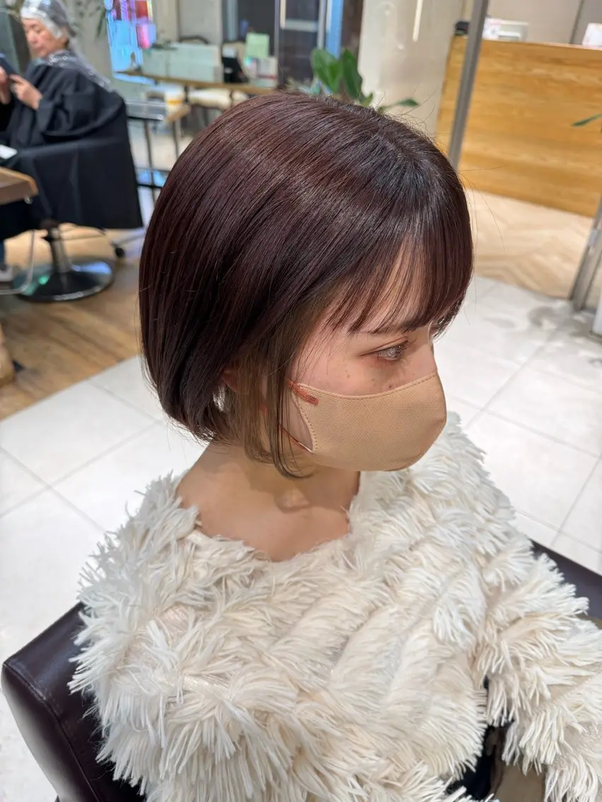 ショート カラー ヘアカラー トリートメント 🍪ﾖｼｲﾊﾙﾈ🍪 ﾗﾍﾞﾝﾀﾞｰｶﾗｰのヘアスタイル