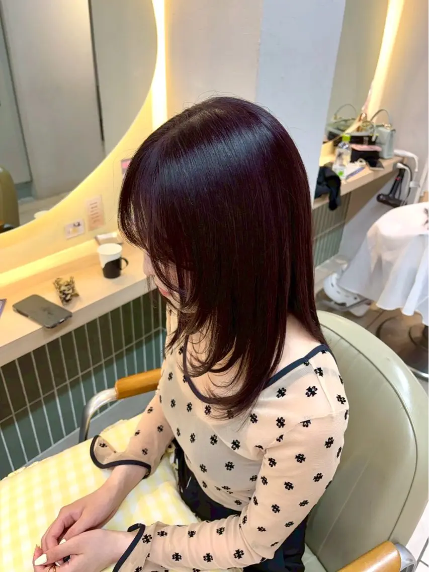 カラー ブリーチ ブリーチなしカラー レッドカラー ヘアカラー トリートメント 🩵ASAHI🐷 モデル募集中のヘアスタイル