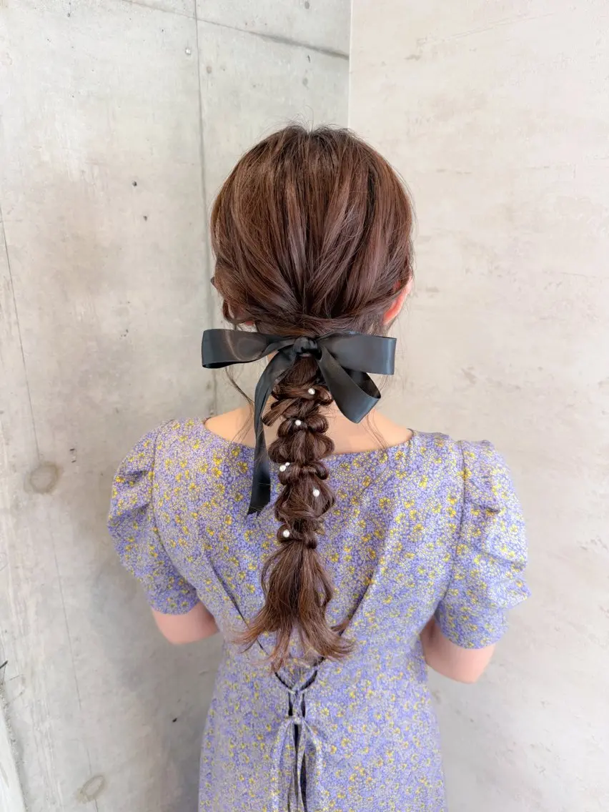 ヘアアレンジ ヘアセット はやしほのか｜ ヘアセット×カラーのヘアスタイル