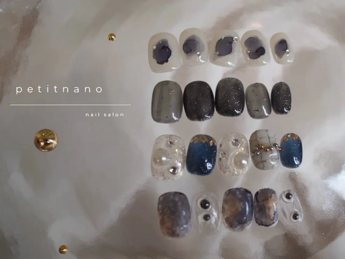 ネイル フラッシュネイル ニュアンスネイル 春ネイル nail◯ petitnanoのネイルデザイン