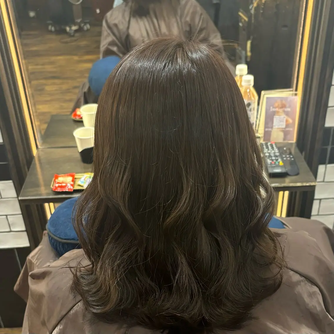 セミロング カラー ベージュカラー オリーブベージュ Luce 川崎のヘアスタイル