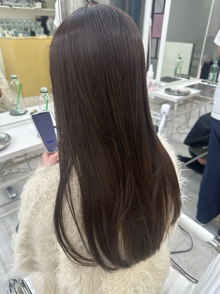 ロング カラー 縮毛矯正 MAI/髪質改善/ 幹細胞トリートメントのヘアスタイル