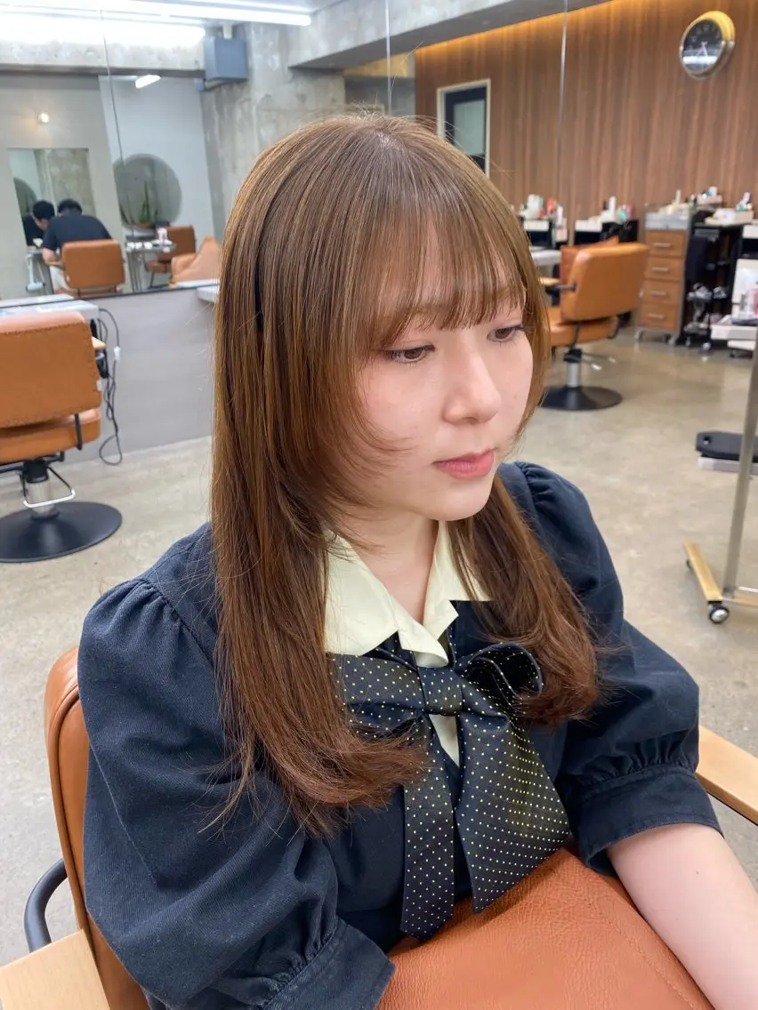 セミロング ヘアカラー 🫧 Manaka🫧のヘアスタイル