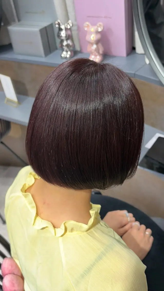 ミディアム ヘアカラー 髪質改善/新宿/ Amiのヘアスタイル