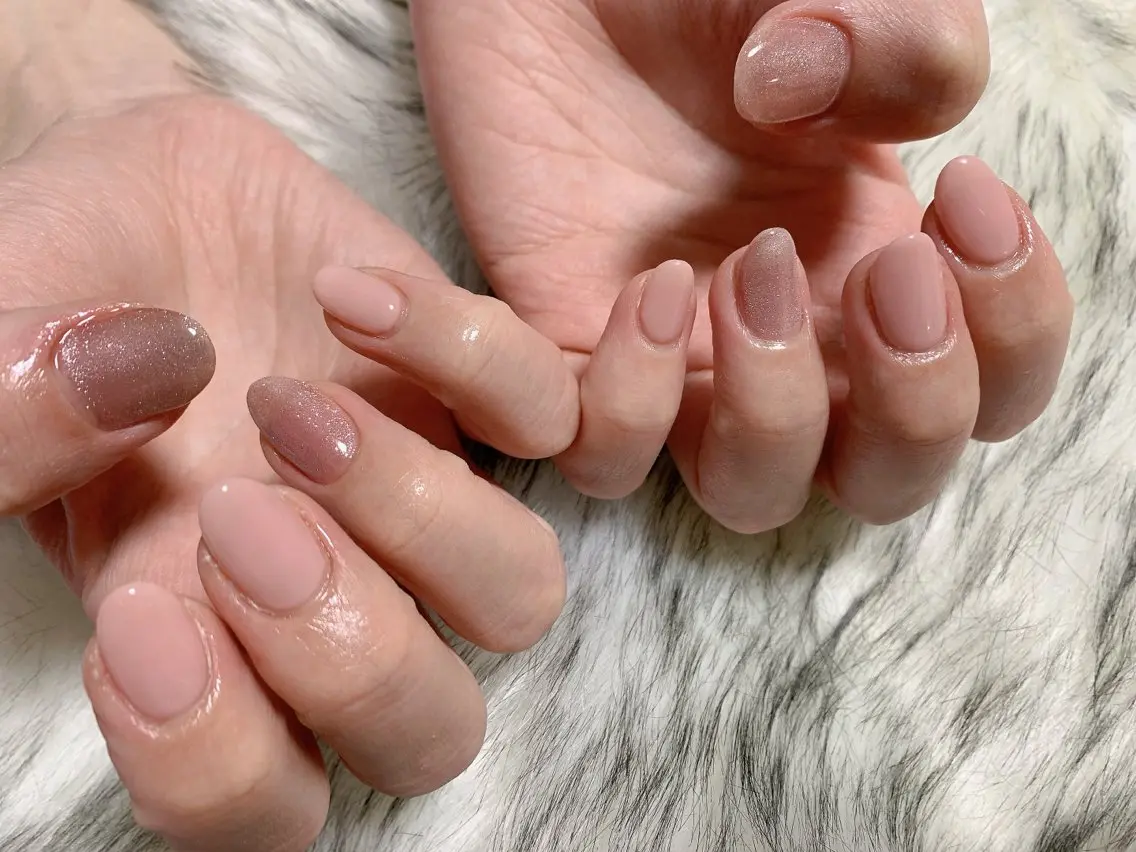 ネイル ジェルネイル 韓国ネイル メンズネイル ワンカラーネイル パラジェル kiki nail たまプラーザのネイルデザイン