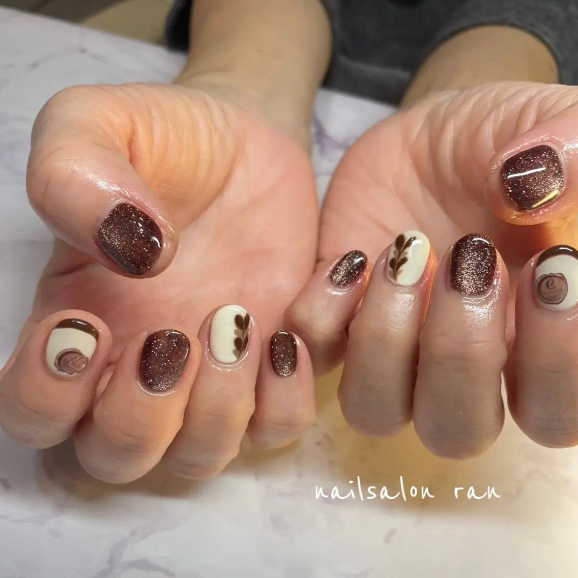 ネイル フラッシュネイル マグネットネイル nailsalon ranのネイルデザイン