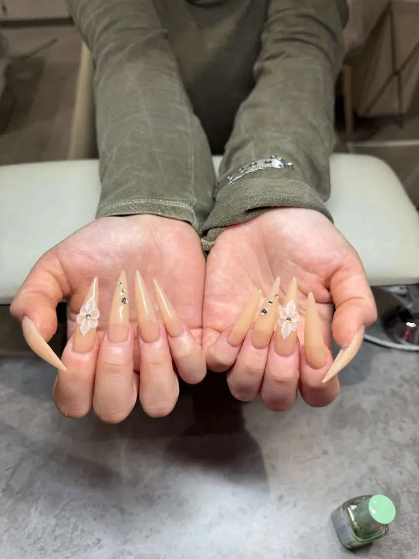ネイル ロングネイル ハンドネイル IROHA NAIL 北村菜帆のネイルデザイン