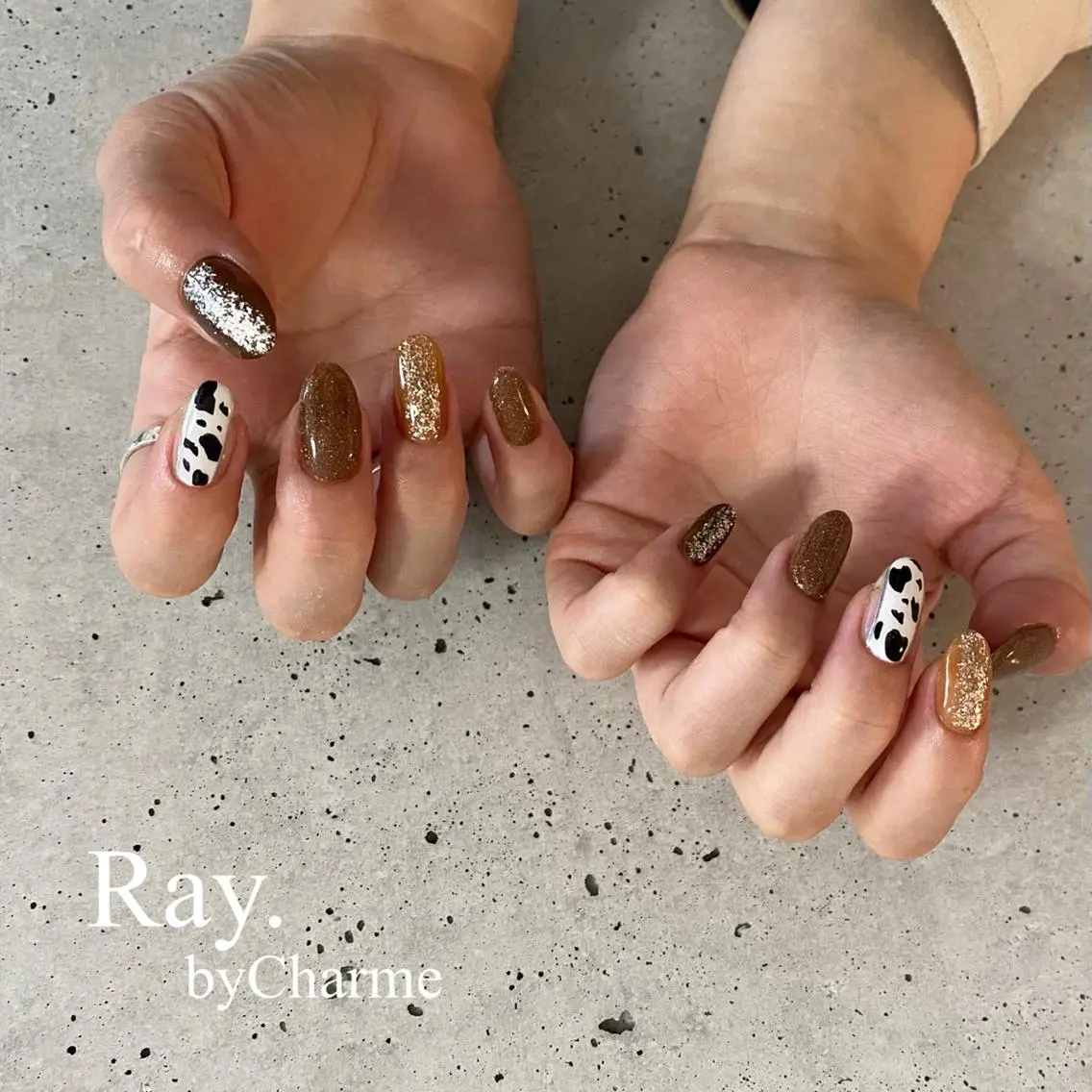 ネイル フラッシュネイル Ray. ／綺麗目ニュアンスのネイルデザイン