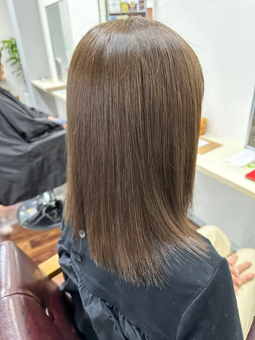 ミディアム カラー カット ヘアカラー トリートメント 桝本 由佳のヘアスタイル