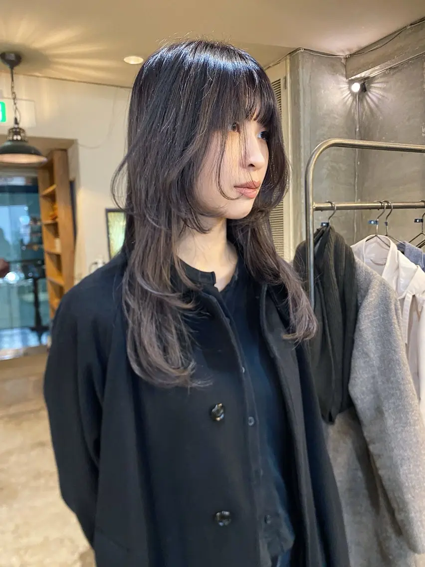 ロング カラー ラベンダーカラー カット ヘアカラー kawai Asukaのヘアスタイル