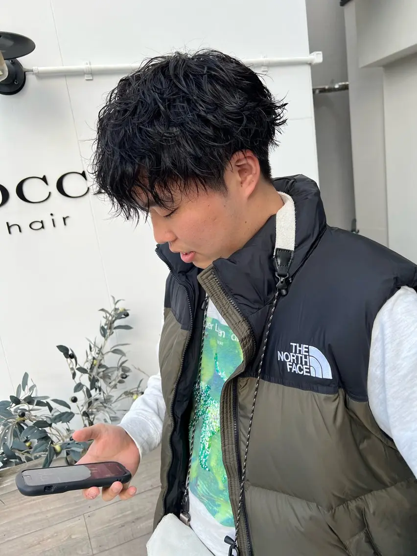 パーマ メンズ カット パーマ ROCCAhair 瞭汰のヘアスタイル