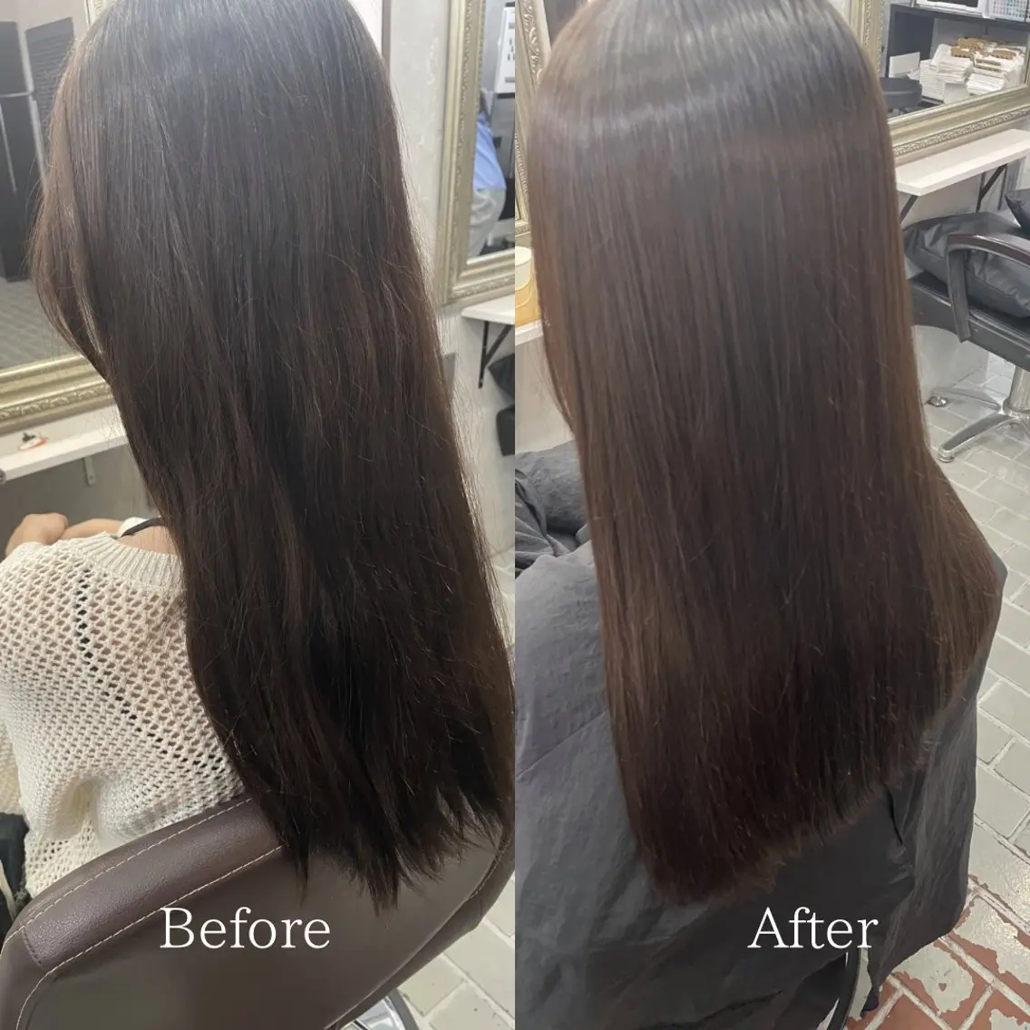 ロング 縮毛矯正 カット 縮毛矯正 トリートメント 艶髪/透明感カラー 山﨑俊輔のヘアスタイル