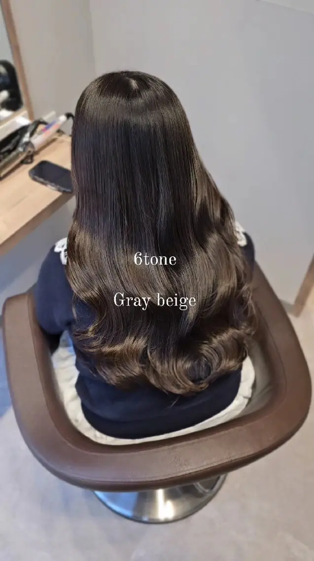セミロング カラー 透明感カラー グレージュ カット ヘアカラー トリートメント 【垢抜けカラー/ 縮毛矯正】Taikiのヘアスタイル