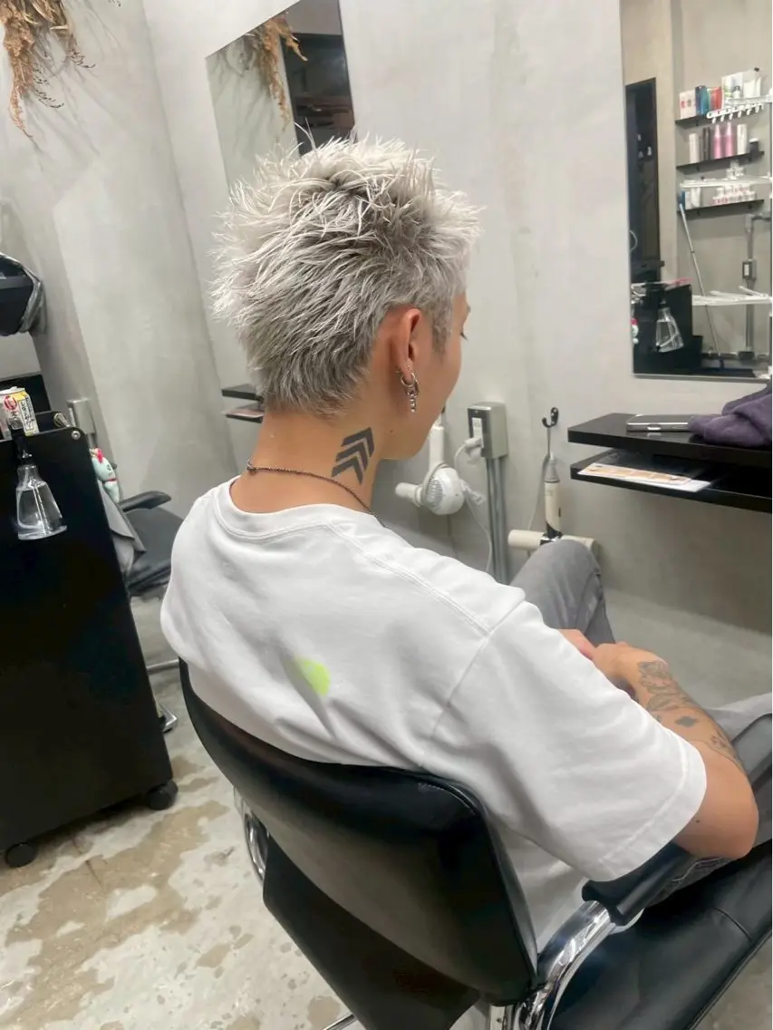 メンズ Riho ブリーチモデル募集中のヘアスタイル