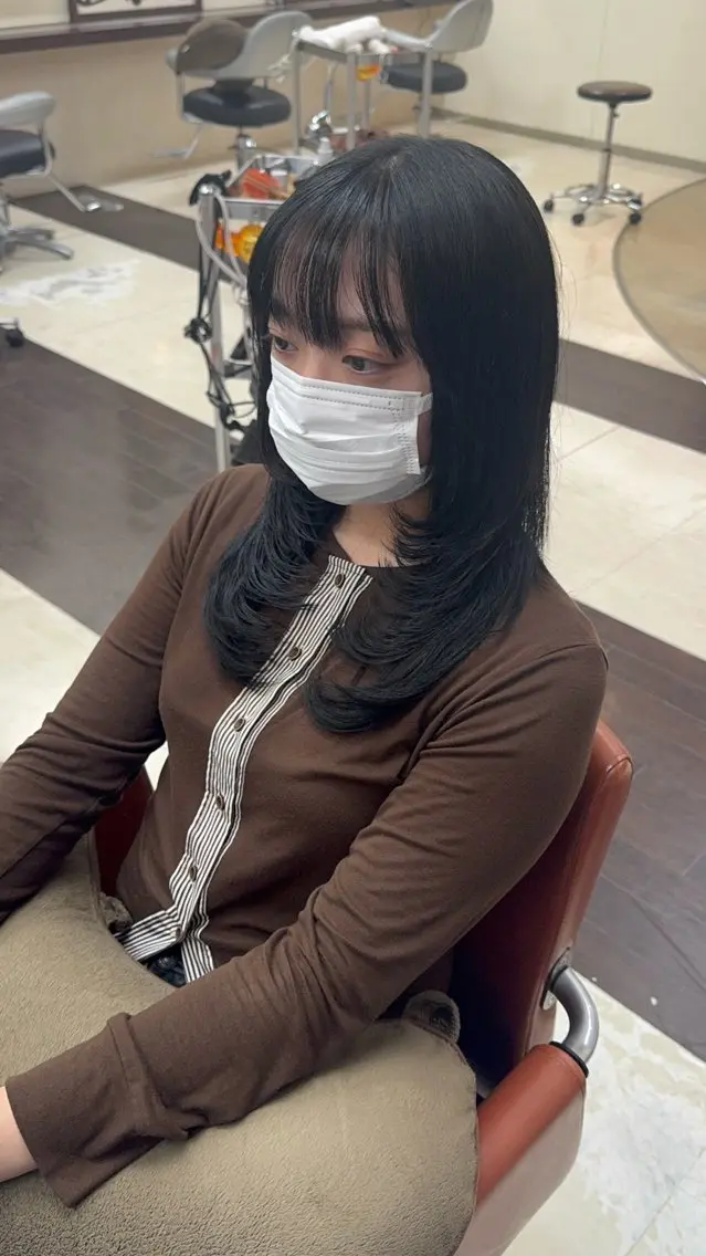 ロング カット 縮毛矯正 レイヤー職人・ 似合せ美容師そうまのヘアスタイル