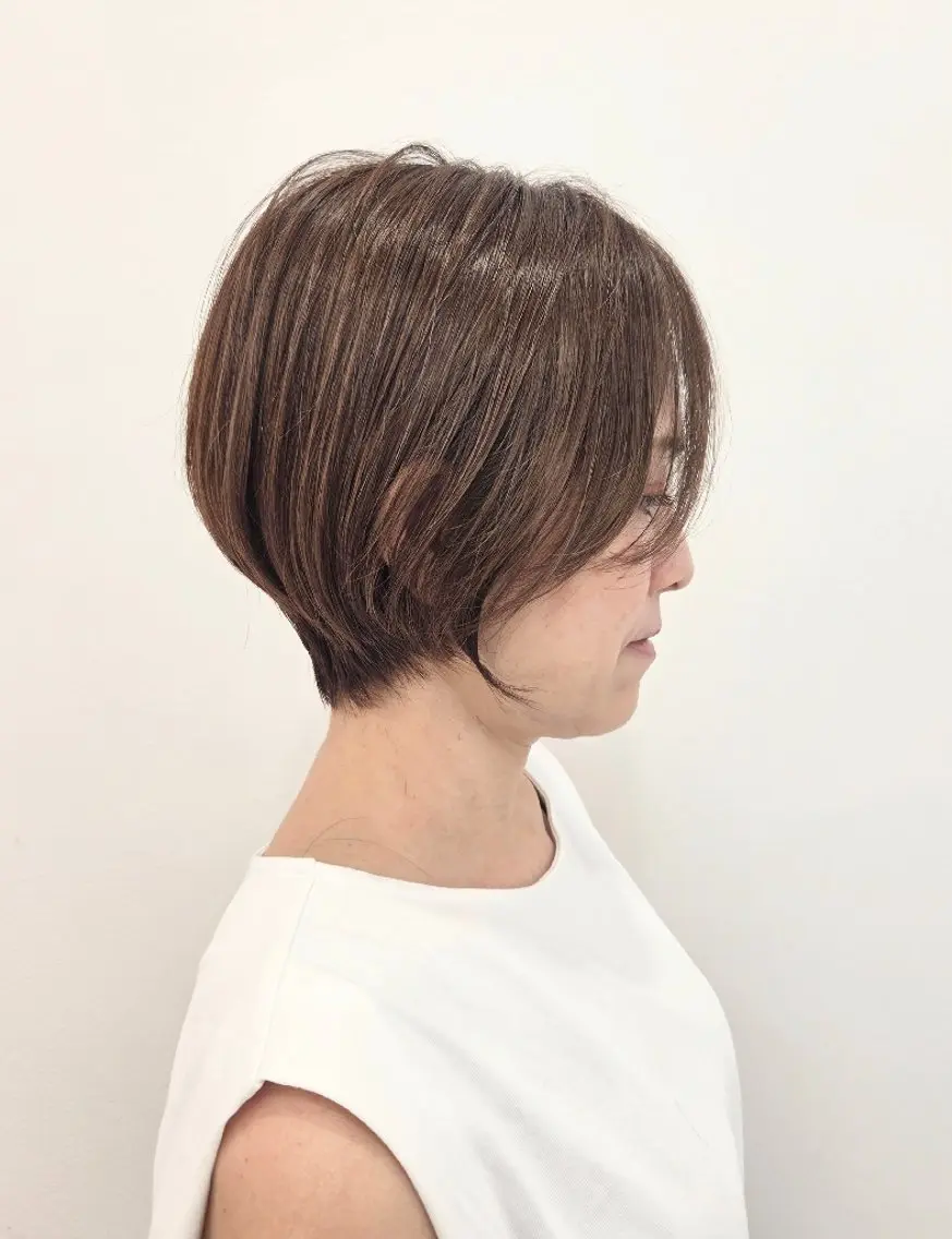 ショート カラー カット ヘアカラー トリートメント ヘッドスパ 齋藤 愛美のヘアスタイル