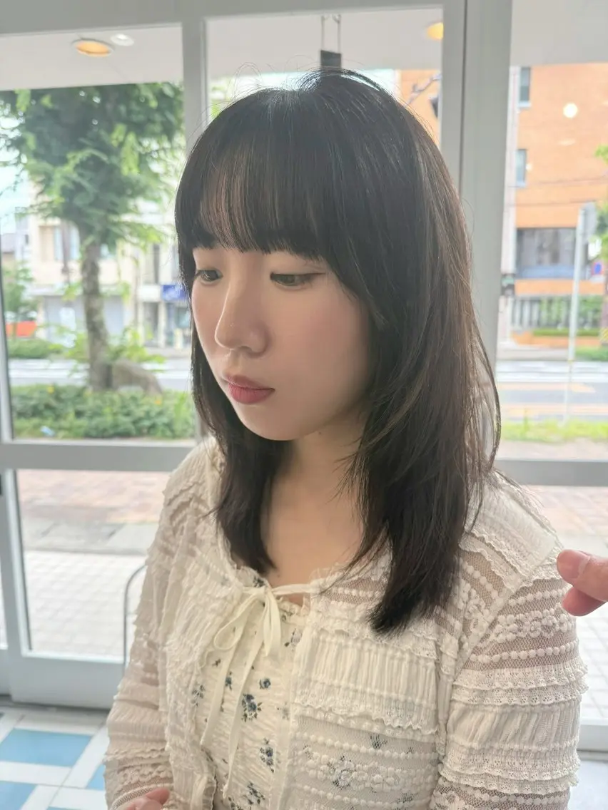 セミロング くびれヘア レイヤーカット カット レイヤーカット/ボブ /春日井🍏鵜飼元喜のヘアスタイル
