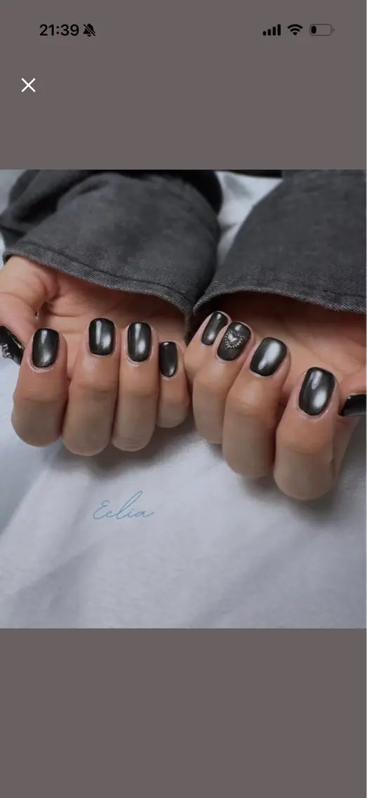 ネイル マグネットネイル ハンドネイル nailsalon Ecliaのネイルデザイン