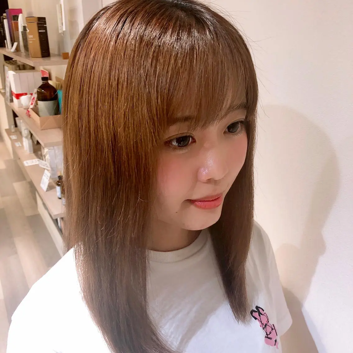 ロング 小顔カット トリートメント 酸熱トリートメント CYNTHIADUE 店長| IRISUのヘアスタイル