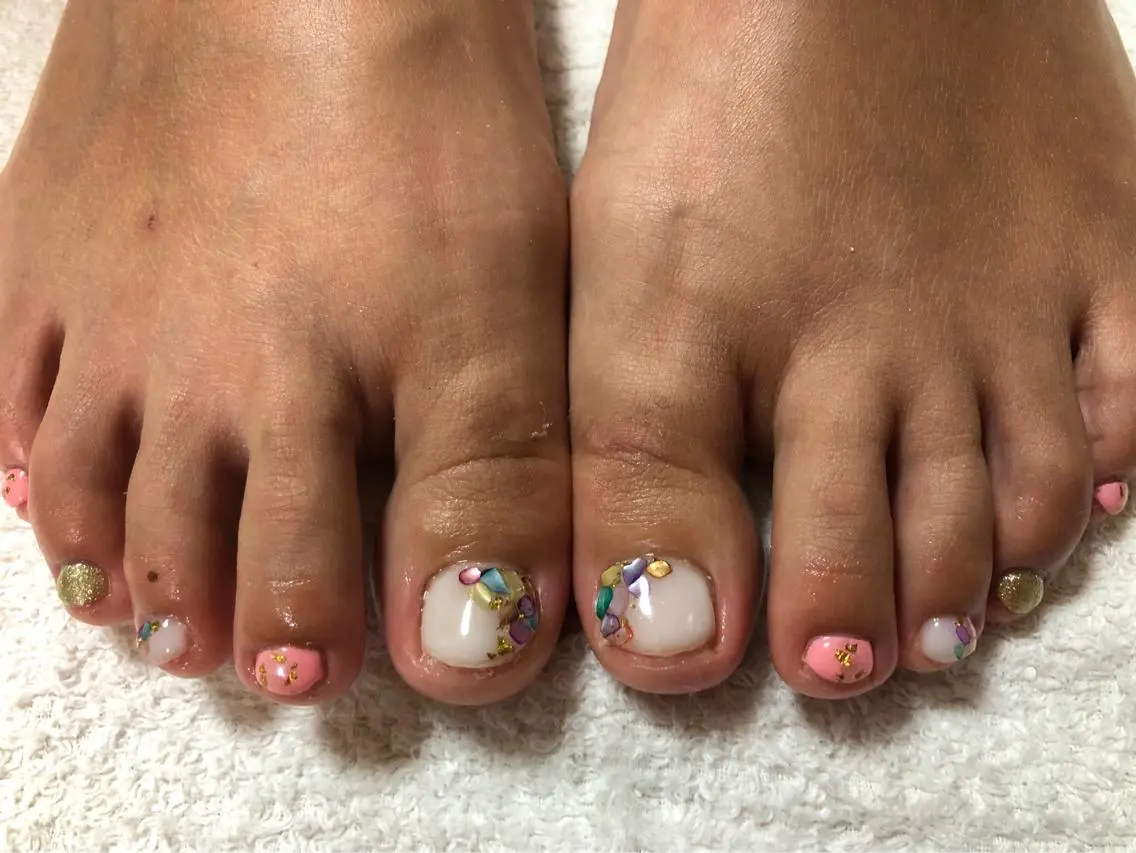 ネイル フットネイル private_ salon.Leaのネイルデザイン