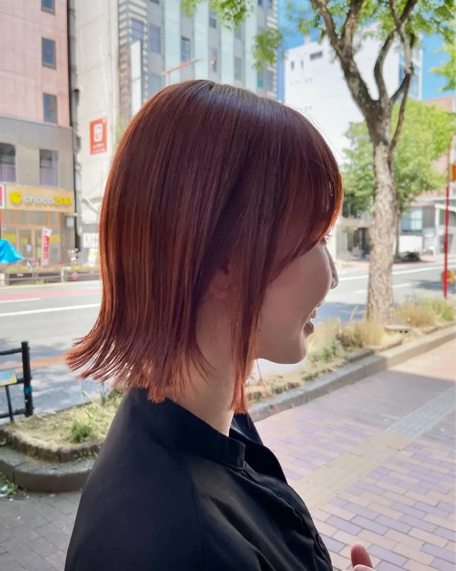 ミディアム カット ヘアカラー 園田 渉 ◤SHIKIO◢のヘアスタイル