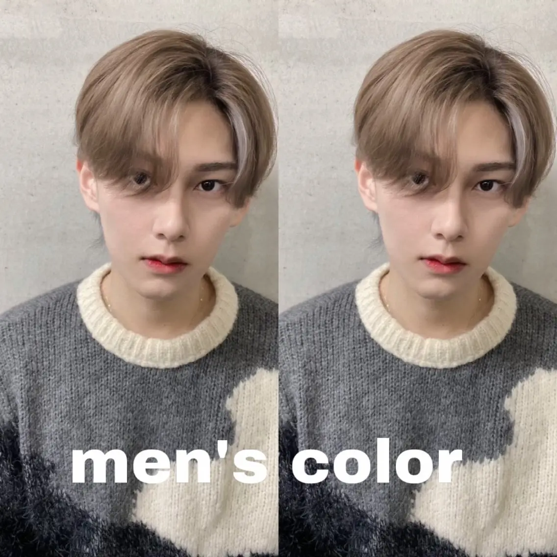 ショート カラー メンズ カット ヘアカラー トリートメント ブリーチなしWカラー Honokaのヘアスタイル