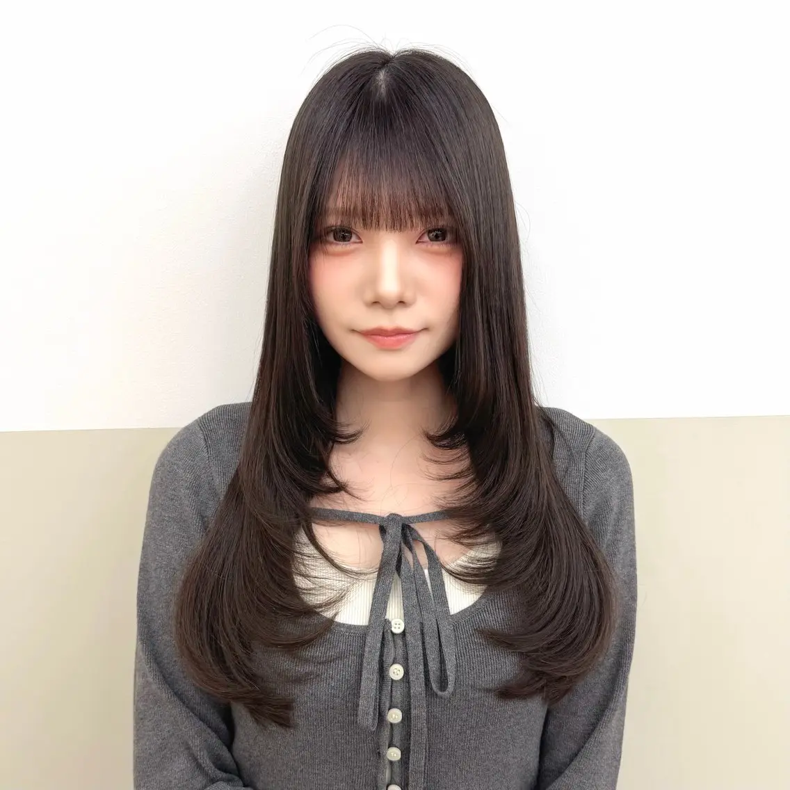 ロング ロングレイヤー レイヤーカット ロング カット Bonheur銀座 /前田 栞九郎のヘアスタイル