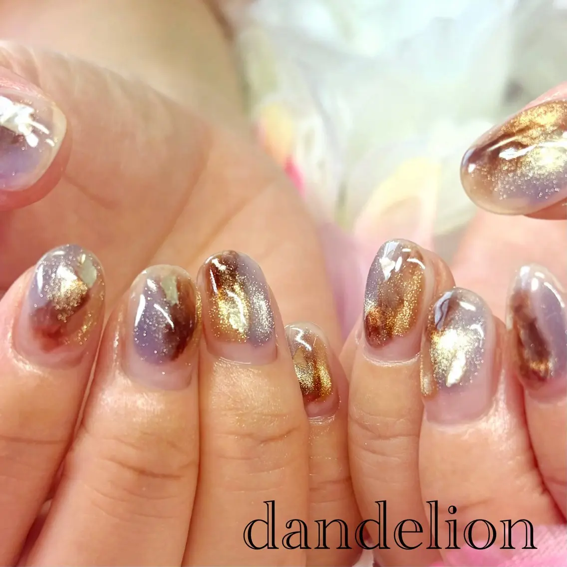 ネイル ハンドネイル ハンドケア dandelion ダンデライオンのネイルデザイン