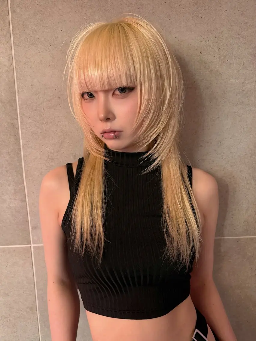 ロング カラー カット ヘアカラー トリートメント ヘッドスパ ヘアセット HARUNA/原宿/ デザイン/カットのヘアスタイル