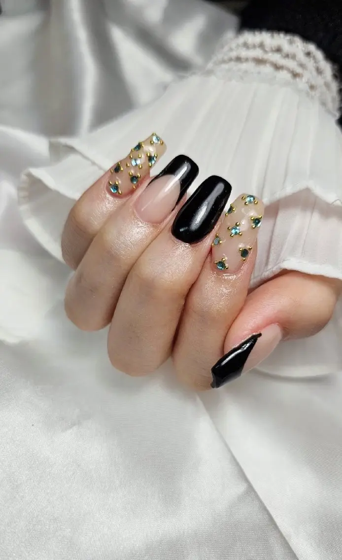ネイル 韓国ネイル マグネットネイル ワンホンネイル Ra: Nail   라: 네일のネイルデザイン