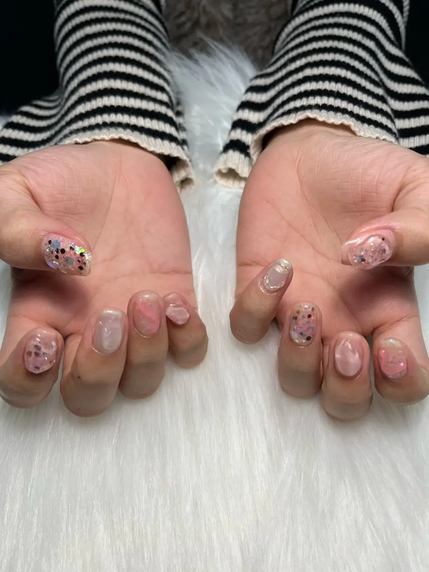 ネイル 春ネイル ハンドネイル お絵描きネイル Hanakoのネイルデザイン