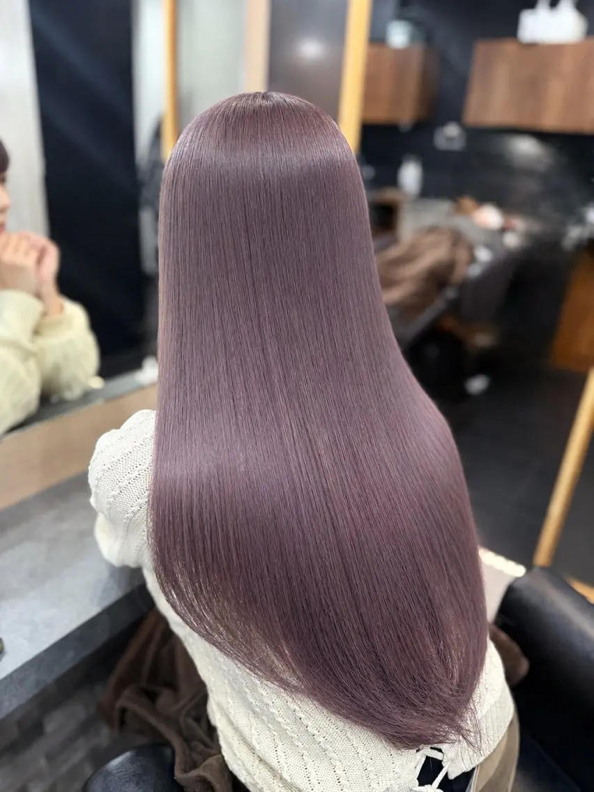 ロング カラー ヘアカラー RIEブリーチ& エクステ特化型のヘアスタイル