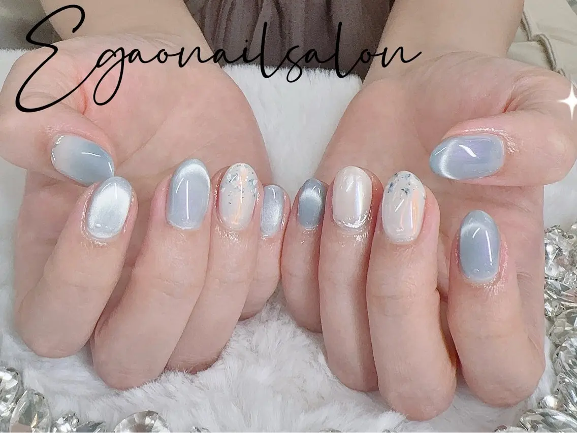 ネイル アートネイル フットネイル フレンチネイル ジェルネイル グラデーション EGAO NAIL 錦糸町店のネイルデザイン