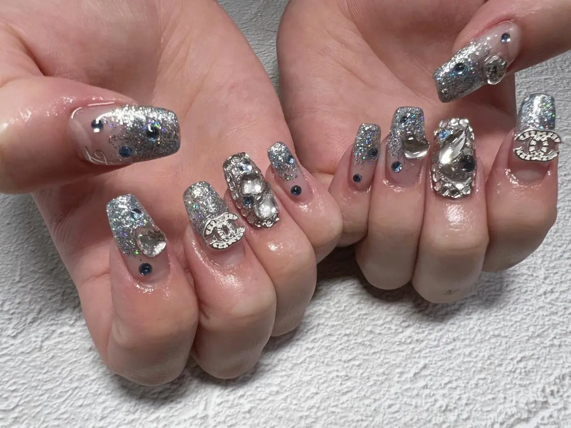 ロング ネイル nail salon émuのネイルデザイン