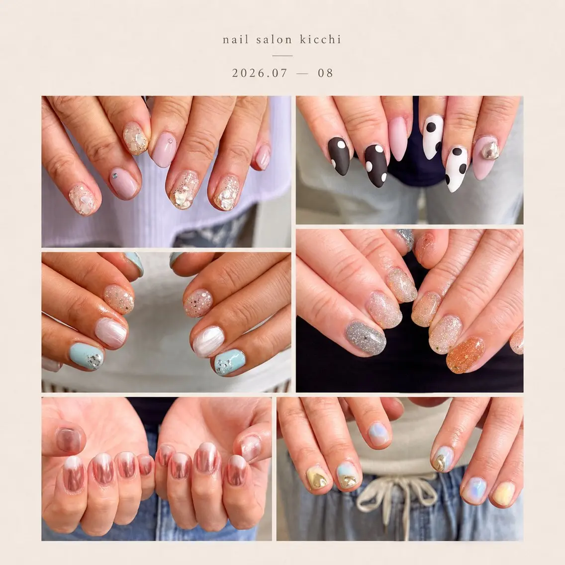 ネイル キラキラネイル シンプルネイル nail salon kicchiのネイルデザイン