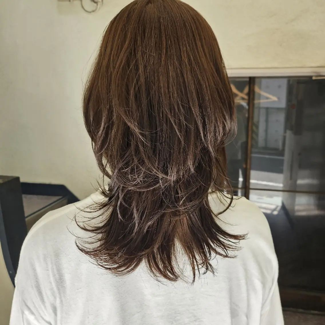 セミロング ウルフカット カット トリートメント 🇰🇷透明感×ハイ トーン🌟tomoのヘアスタイル