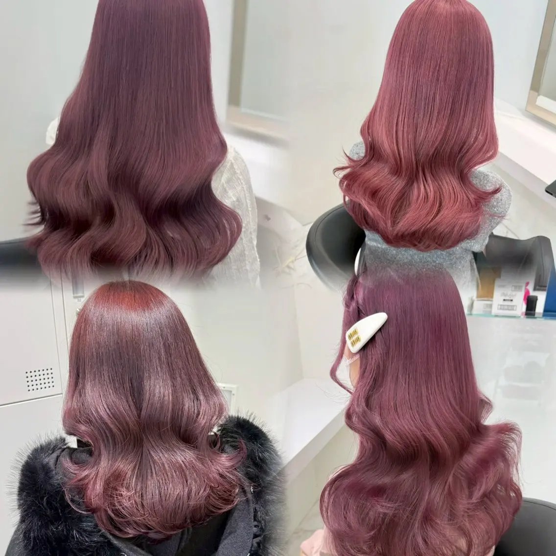 ロング カラー ブラウンカラー ピンクカラー ピンクブラウン ヘアカラー ハイトーンカラー💞 くるみ🎀のヘアスタイル