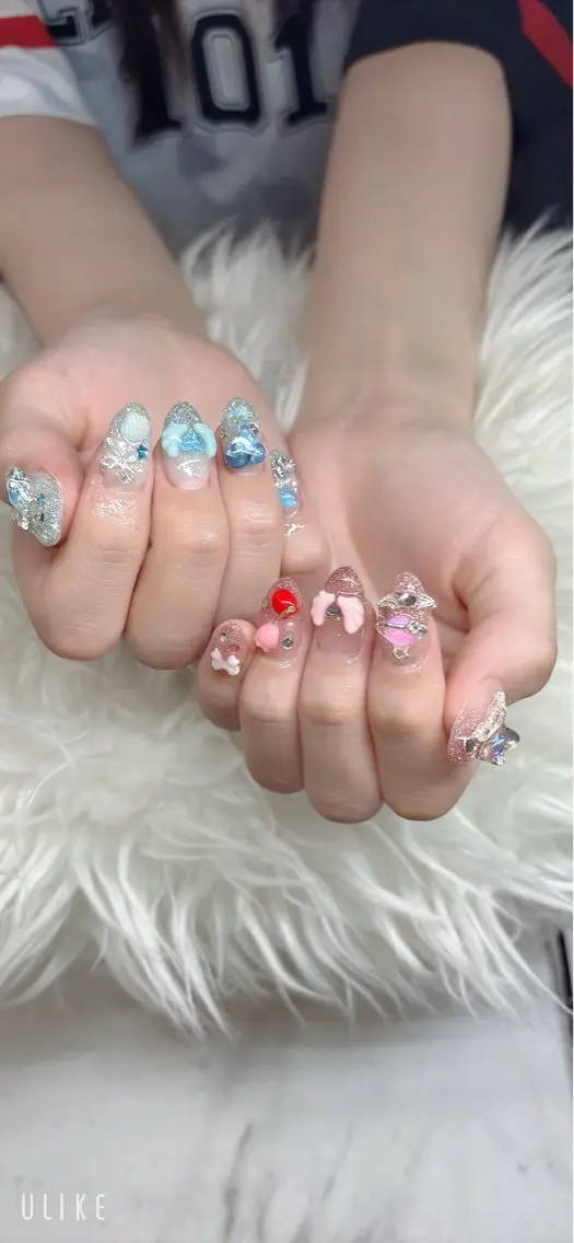 ネイル チークネイル フットネイル グラデーション 韓国ネイル ニュアンスネイル ハンドネイル MAY NAIL salon高田馬場のネイルデザイン