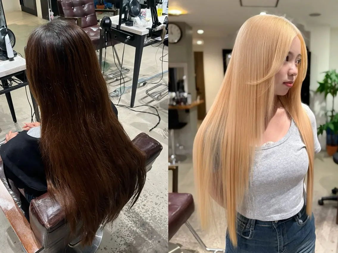 ロング ハイトーン🫧艶髪 MAIKAのヘアスタイル