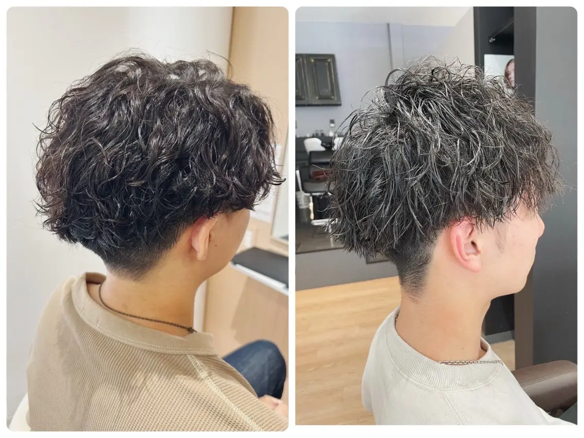 パーマ メンズ メンズパーマ カット パーマ Rubik's なかもずHIROTOのヘアスタイル