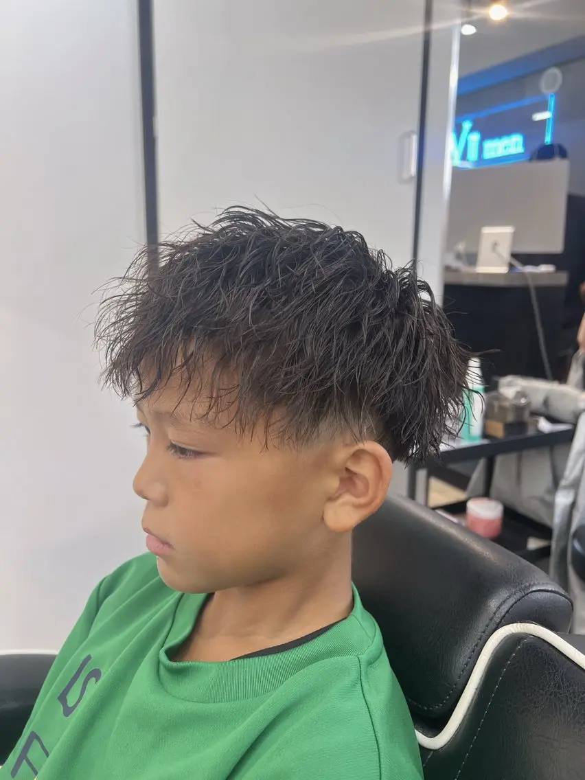 ショート カット パーマ メンズカット、パーマ 特化🔥🌊瀬川竜生のヘアスタイル