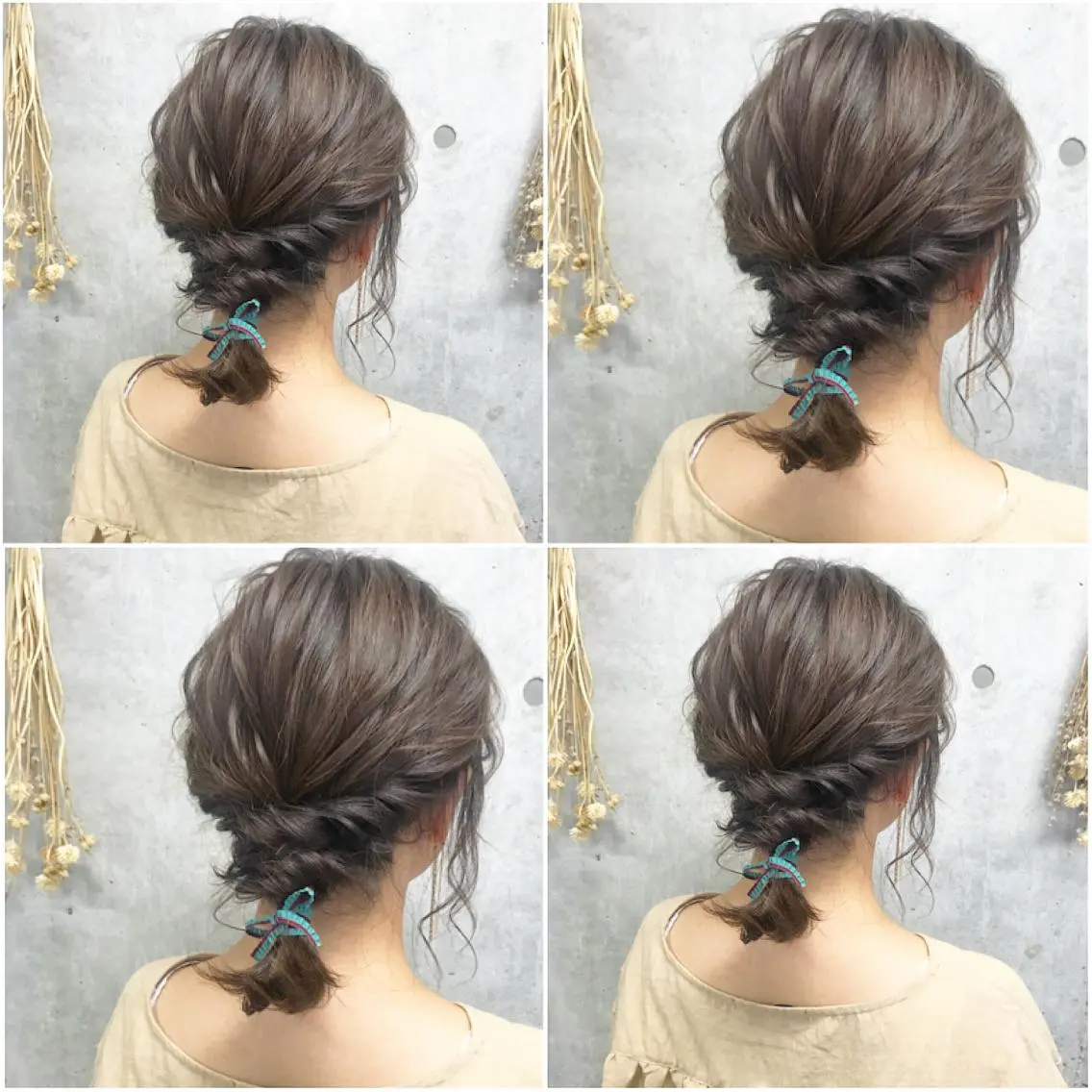 ミディアム カラー ヘアアレンジ アッシュ ボブ Satsuki ✂︎♡のヘアスタイル